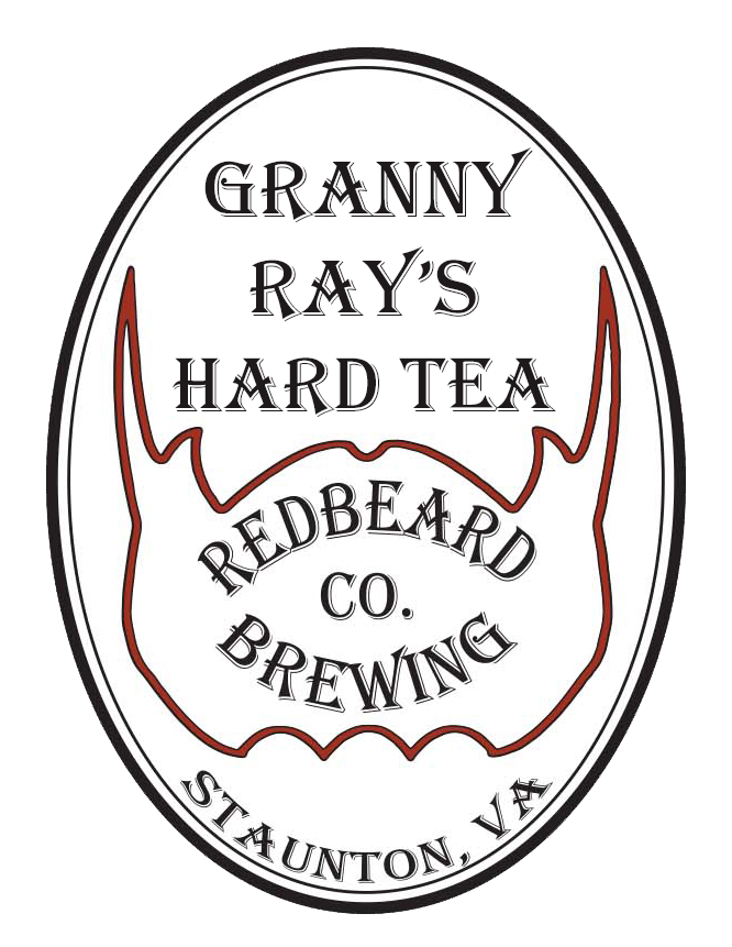 Redbeard Brewing Granny Ray's Peach Hard Tea beer Label Full Size