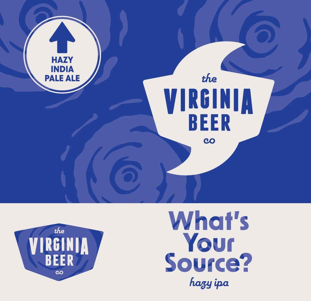 Virginia Beer Co. What's Your Source? beer Label Full Size