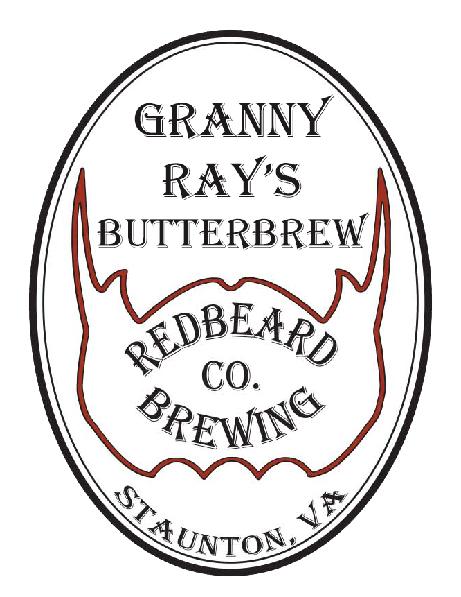 Redbeard Brewing Granny Ray's Butterbrew beer Label Full Size