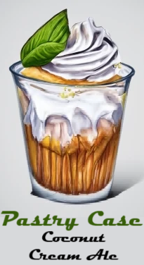 Old Mill Pastry Case: Coconut Cream Ale beer Label Full Size