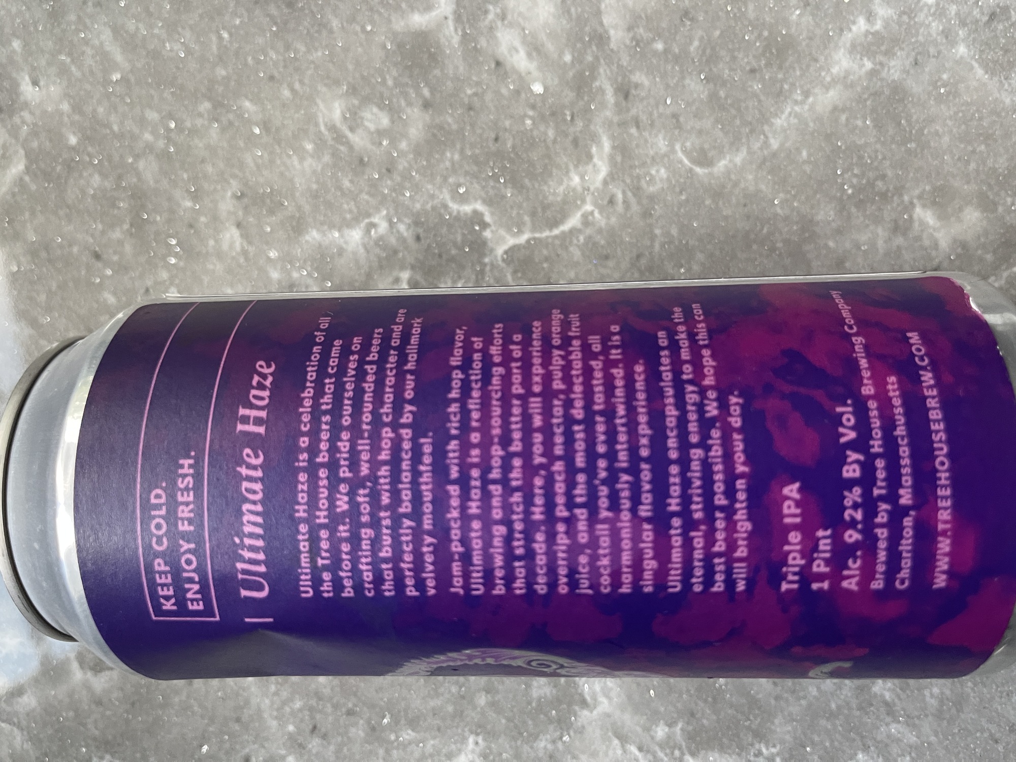 Tree House Ultimate Haze beer Label Full Size