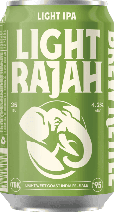The Brew Kettle Light Rajah beer Label Full Size