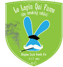 Vivant Le Lapin Qui Fume beer Label Full Size