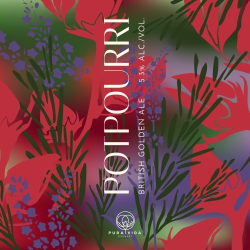 Pura Vida Potpourri beer Label Full Size