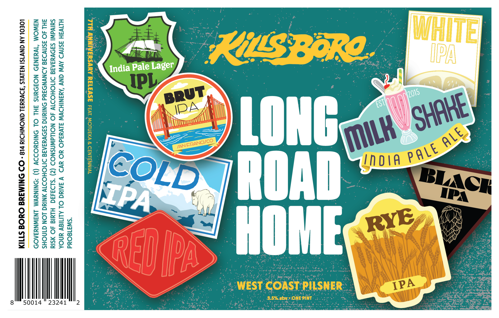 Kills Boro Long Road Home beer Label Full Size