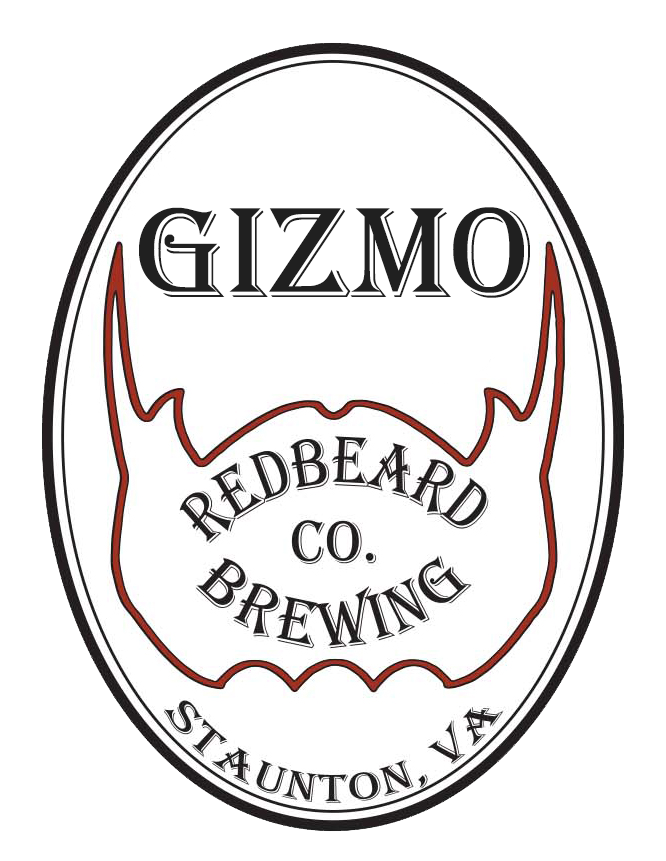 Redbeard Brewing Gizmo beer Label Full Size
