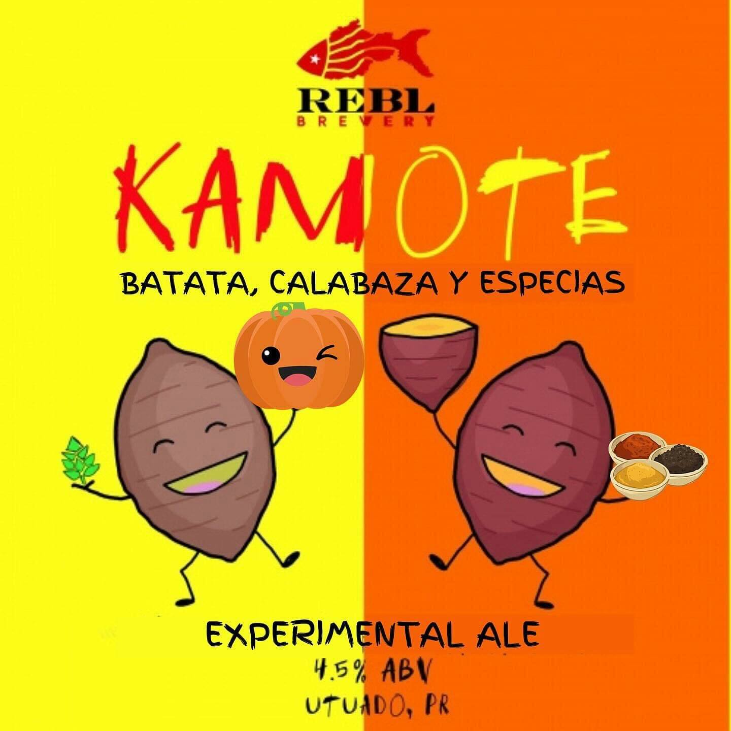 REBL Kamote 50/50 Batata/Calabaza beer Label Full Size