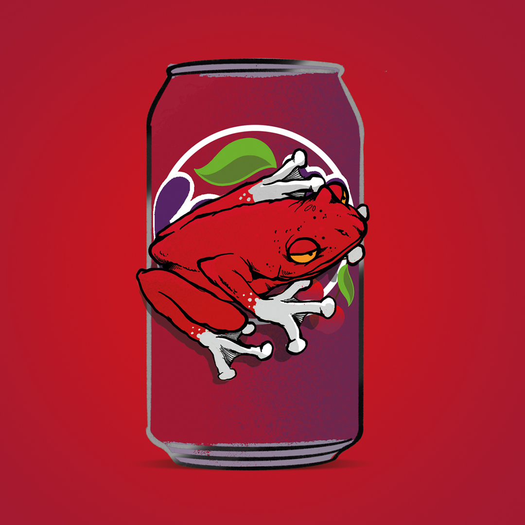 Tripping Animals Charged Cherry beer Label Full Size