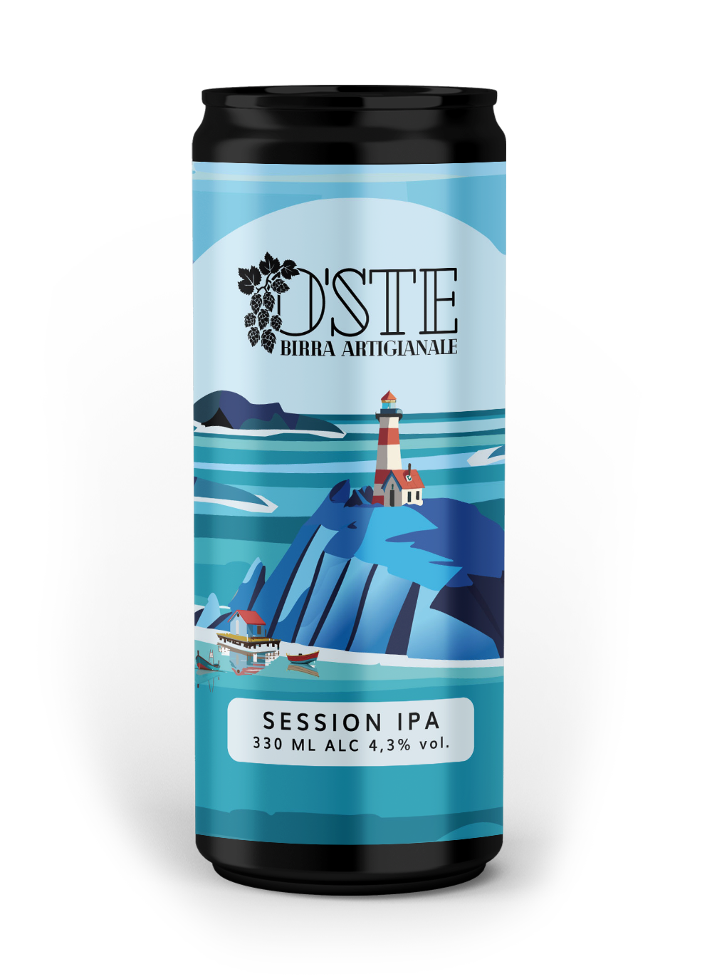 O'Ste Birra Artigianale Session Ipa beer Label Full Size