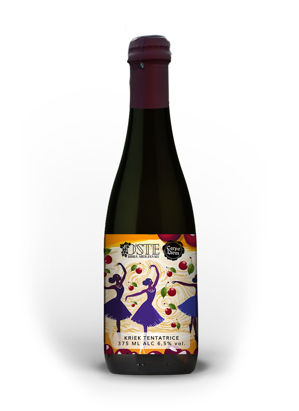O'Ste Birra Artigianale Kriek Alle Ciliegie Tentatrici beer Label Full Size