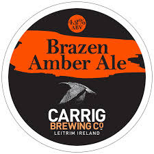 Carrig Brazen beer Label Full Size