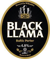 Broadtown Black Llama (V) (GF) beer Label Full Size