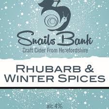 Snailsbank Rhubarb & Winter Spices beer Label Full Size