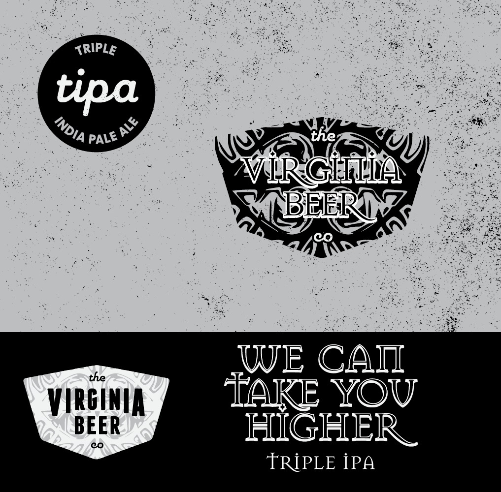 Virginia Beer Co. WE CAN TAKE YOU HIGHER beer Label Full Size