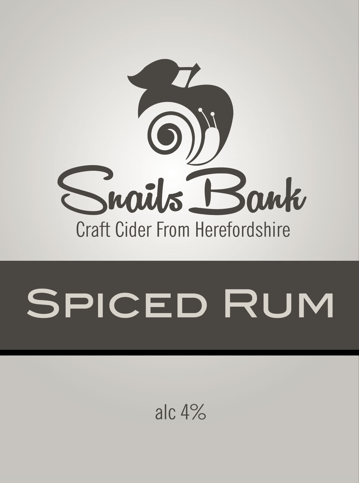 Snailsbank Spiced Rum Cider beer Label Full Size