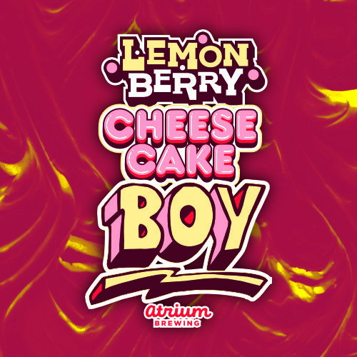 Atrium Lemon Berry Cheesecake Boy beer Label Full Size