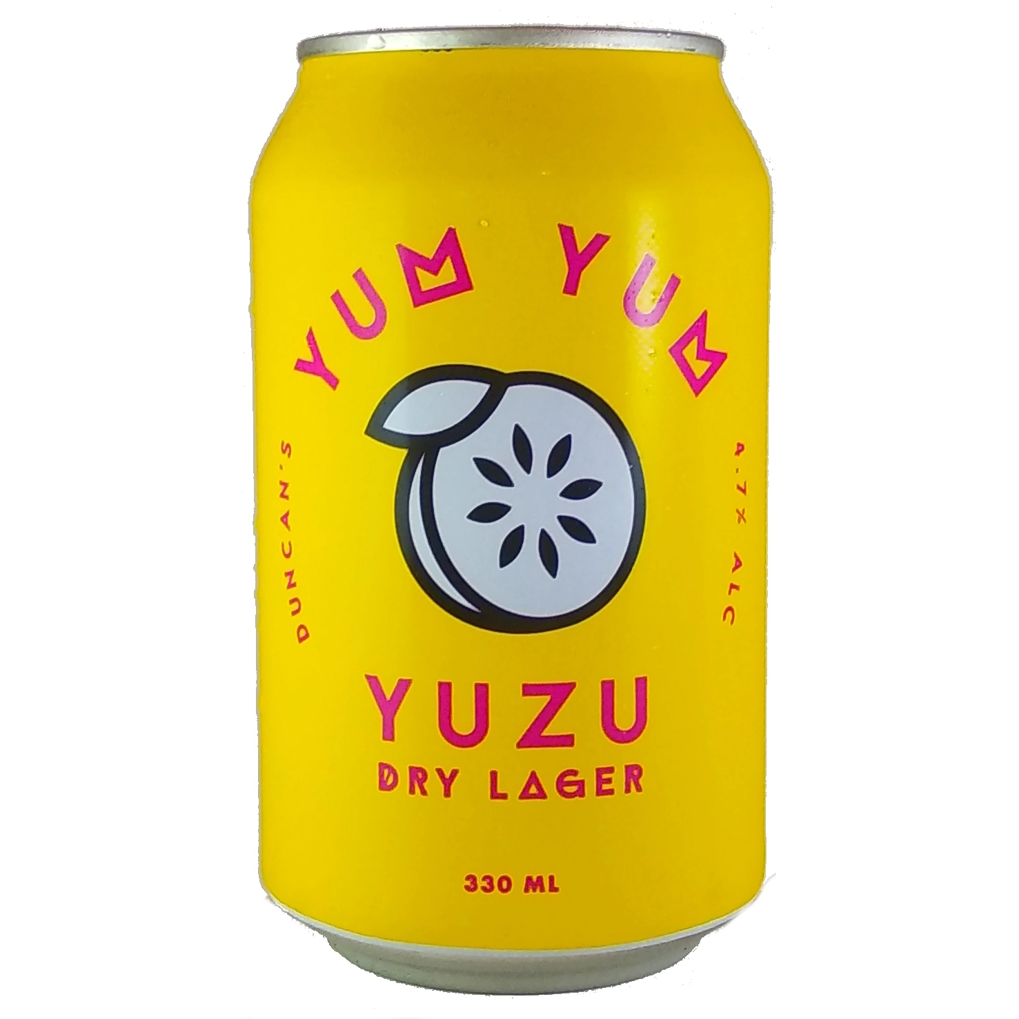 Duncan's Yum Yum Yuzu beer Label Full Size