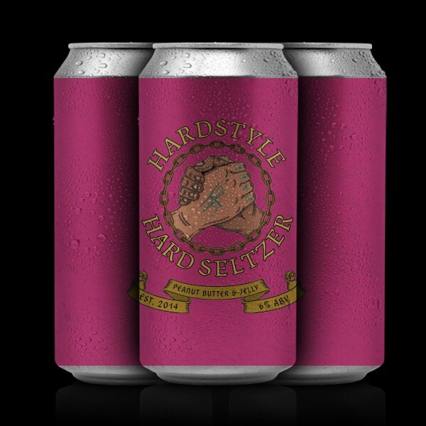 Angry Chair Hardstyle Peanut Butter & Jelly Hard Seltzer beer Label Full Size
