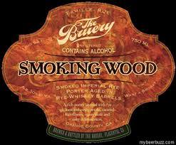 Bruery Smoking Wood 2013 beer Label Full Size