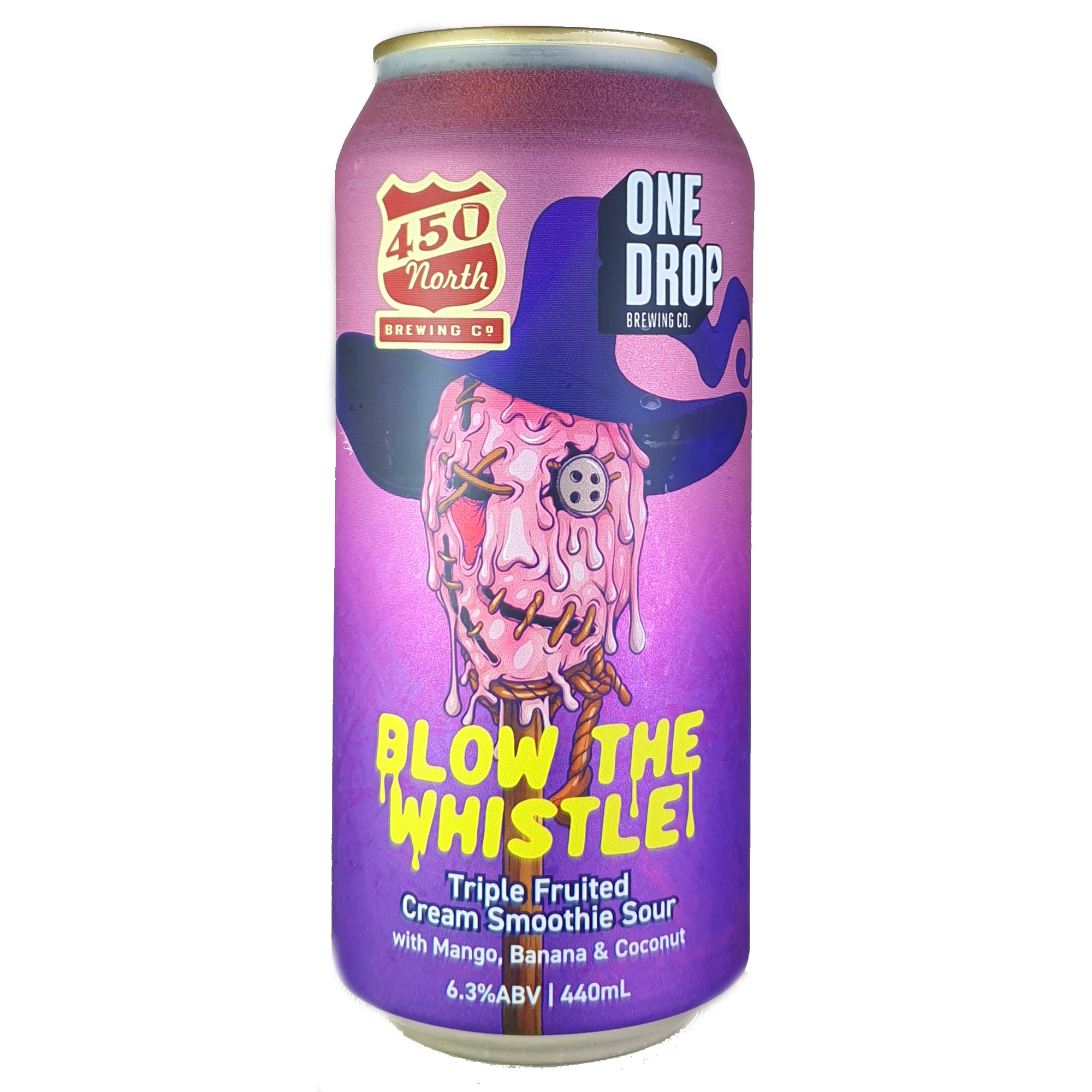 One Drop + 450 North  Blow The Whistle beer Label Full Size