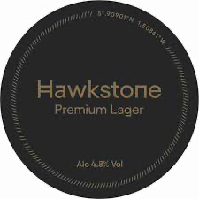 Hawkstone Premium Lager beer Label Full Size
