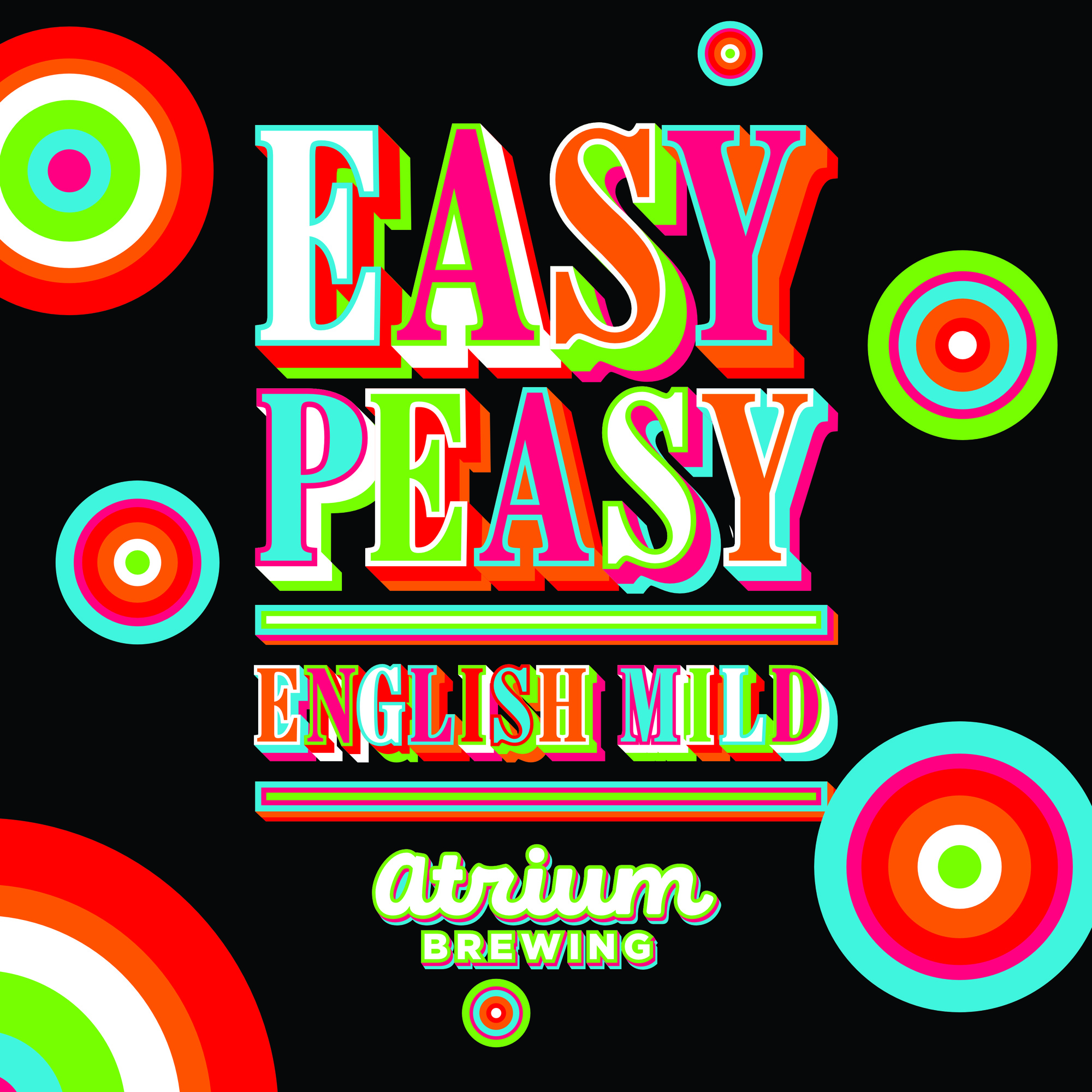 Atrium Easy Peasy beer Label Full Size