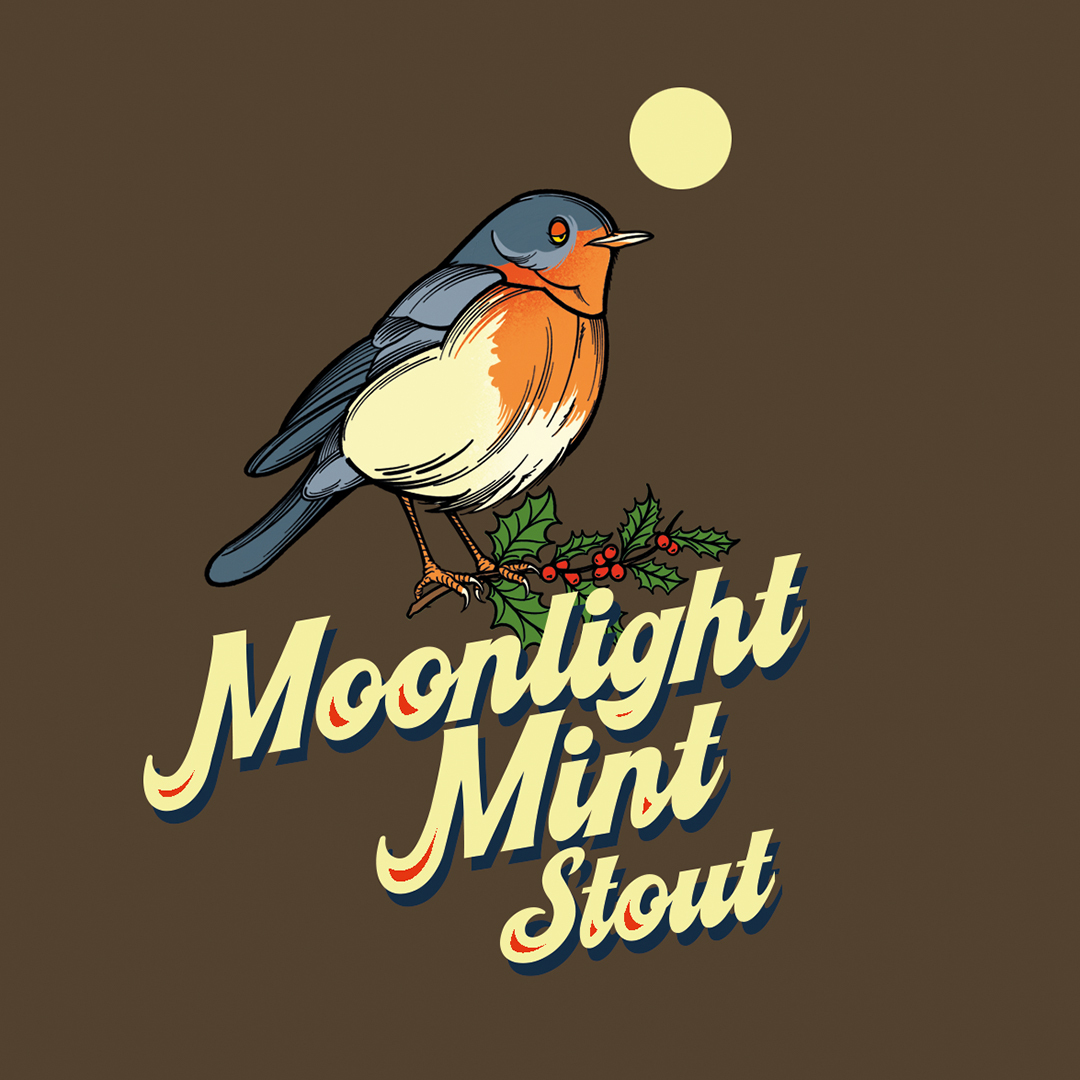 Tripping Animals Moonlight Mint beer Label Full Size