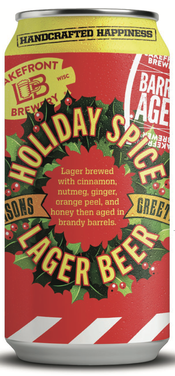 Lakefront Barrel-Aged Holiday Spice Lager (2024) beer Label Full Size