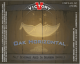 Victory Oak Horizontal 2012 beer Label Full Size