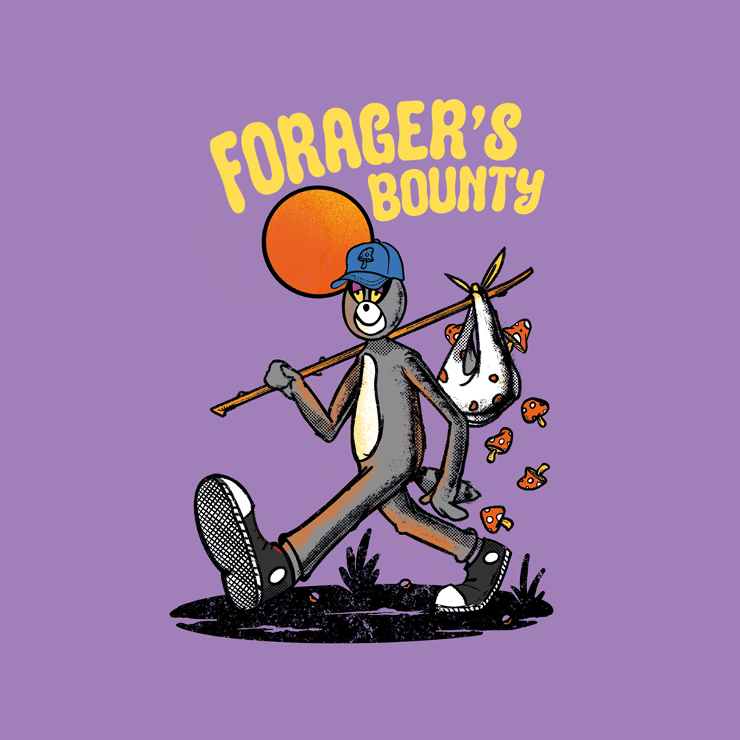 Tripping Animals Forager's Bounty beer Label Full Size