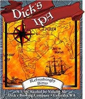 Dick's IPA beer Label Full Size
