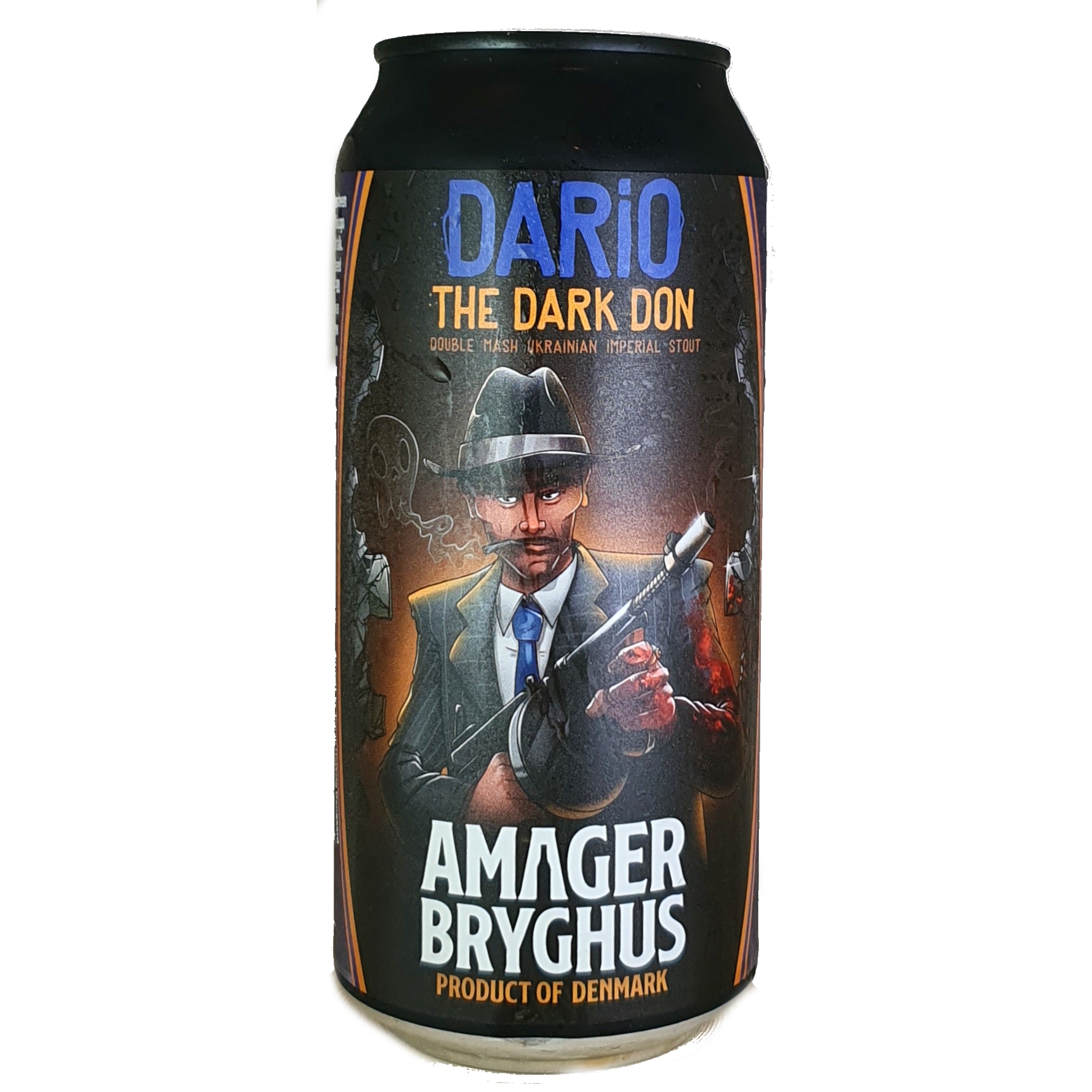 Amager Dario The Dark Don beer Label Full Size