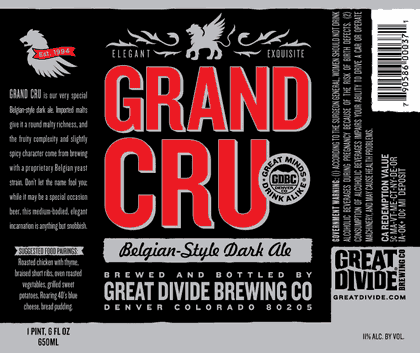 AleSmith Grand Cru 2003 beer Label Full Size