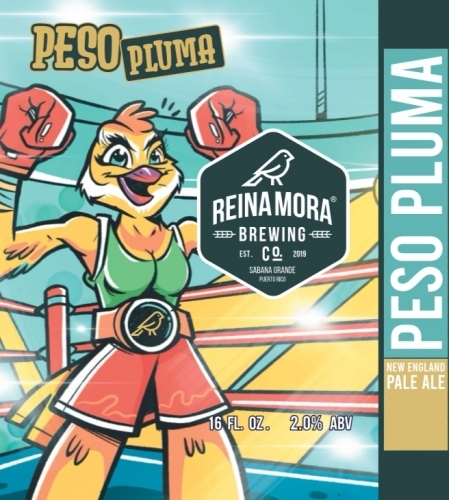 Reina Mora Peso Pluma beer Label Full Size