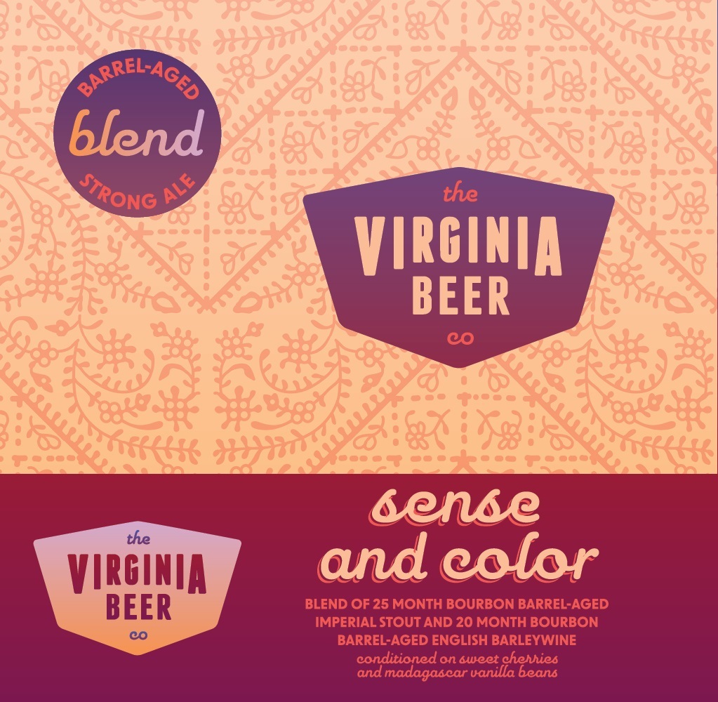 Virginia Beer Co. Sense and Color beer Label Full Size