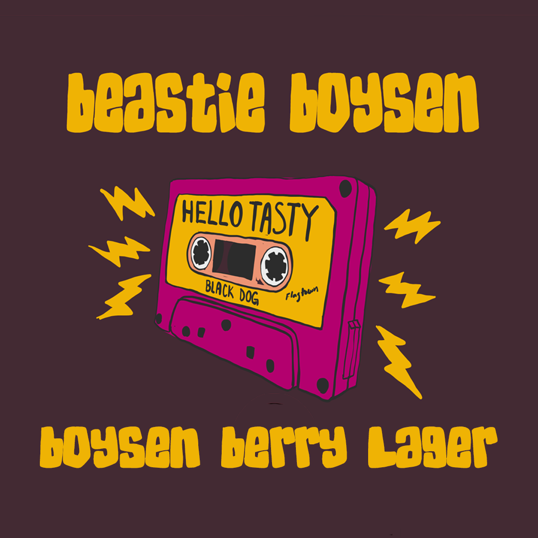 Black Dog Beastie Boysen beer Label Full Size