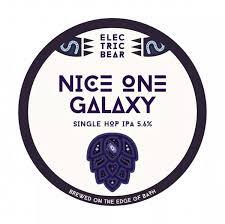 Electric Bear Nice One Galaxy beer Label Full Size