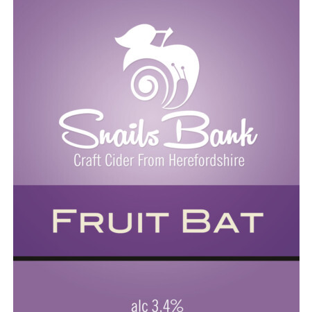 Snailsbank Fruit Bat beer Label Full Size
