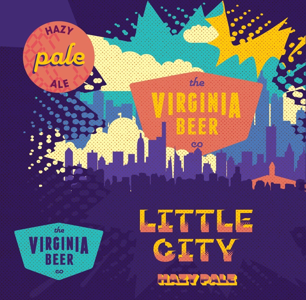 Virginia Beer Co. Little City beer Label Full Size