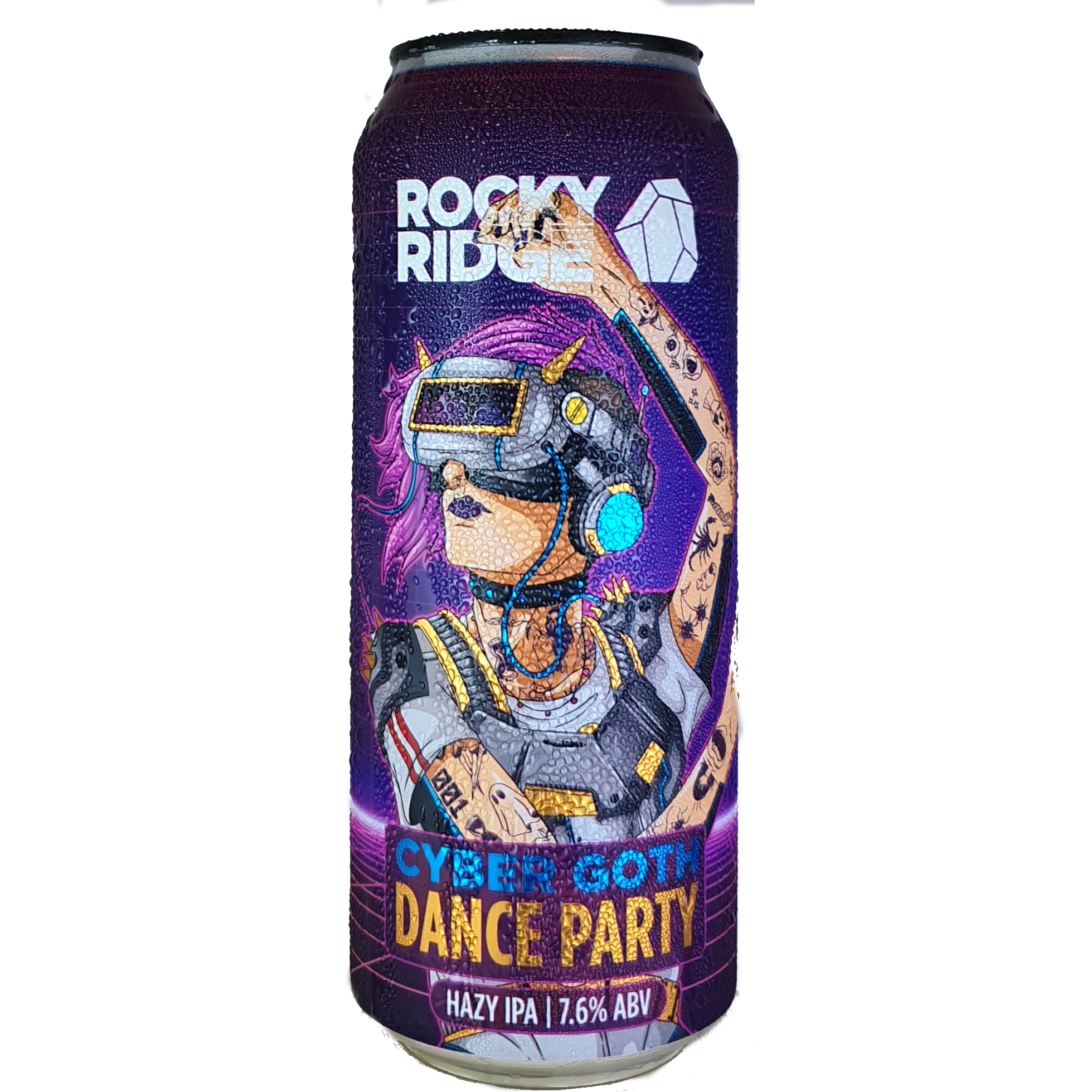 Rocky Ridge Cyber Goth Dance Party beer Label Full Size