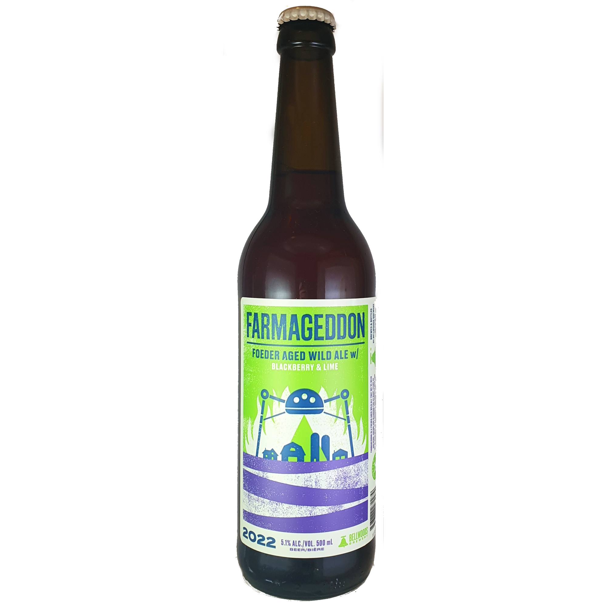 Bellwoods Famageddon (Blackberry & Lime) 2022 beer Label Full Size