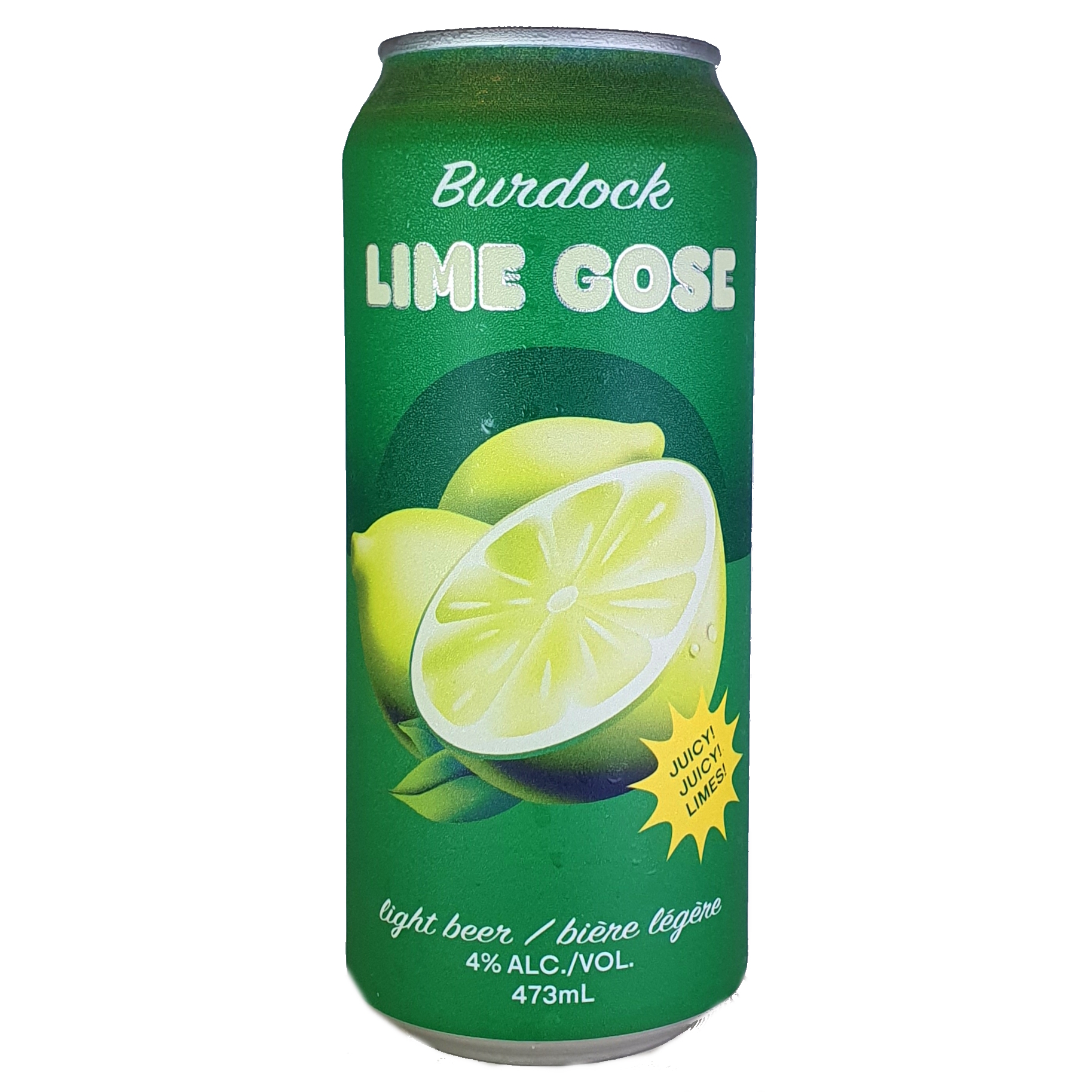 Burdock Lime Gose beer Label Full Size