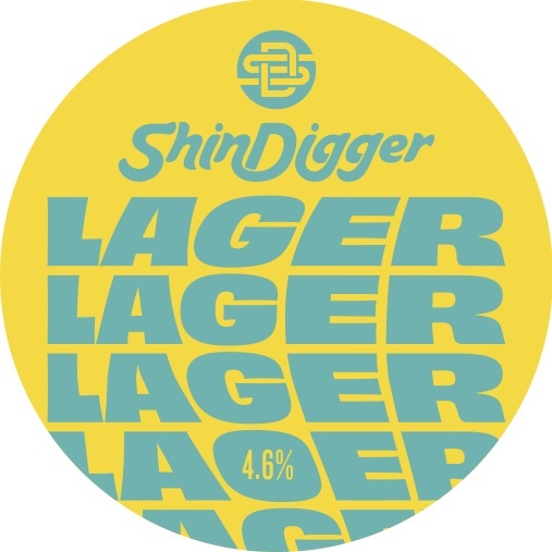 Shindigger Lager beer Label Full Size