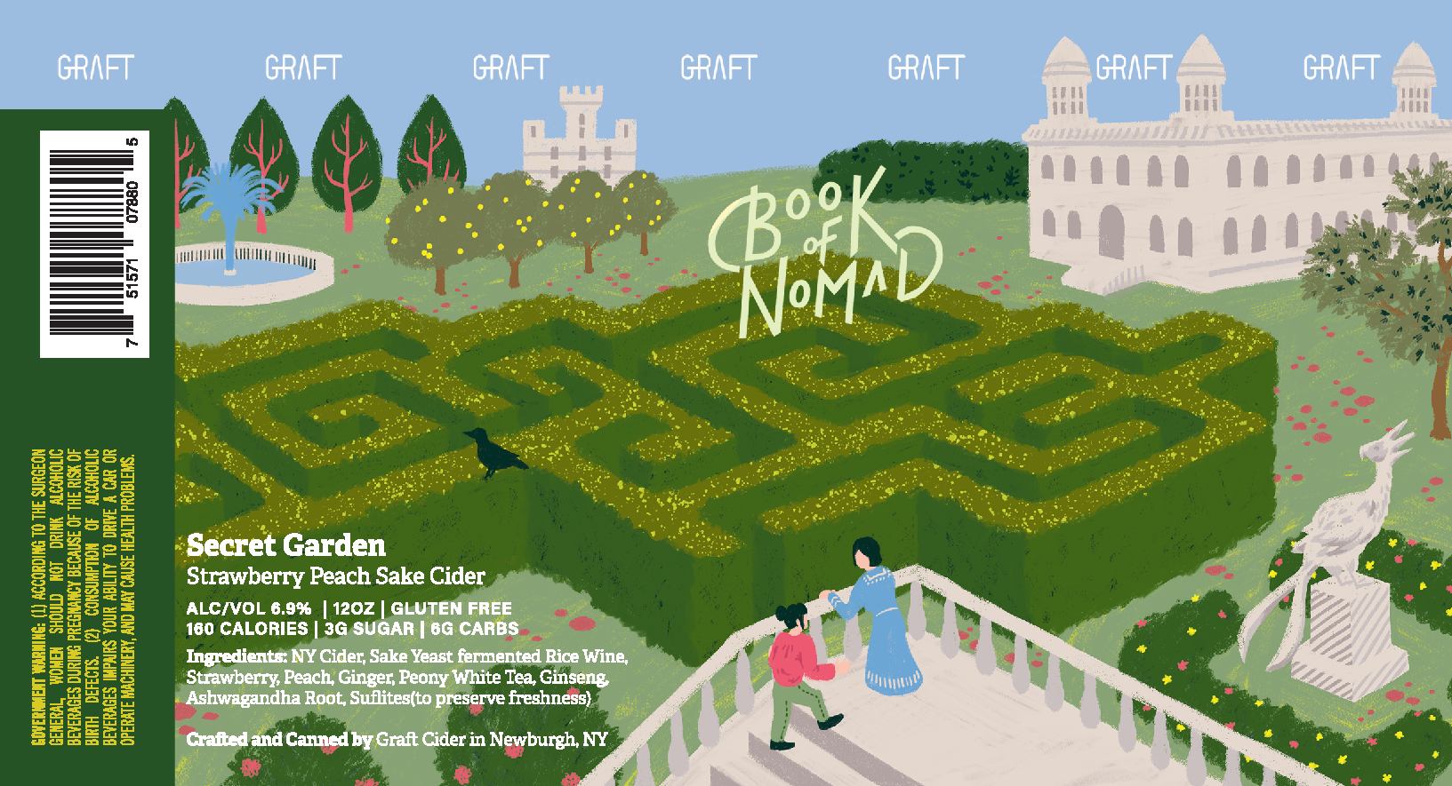Graft Book of Nomad I Secret Garden beer Label Full Size