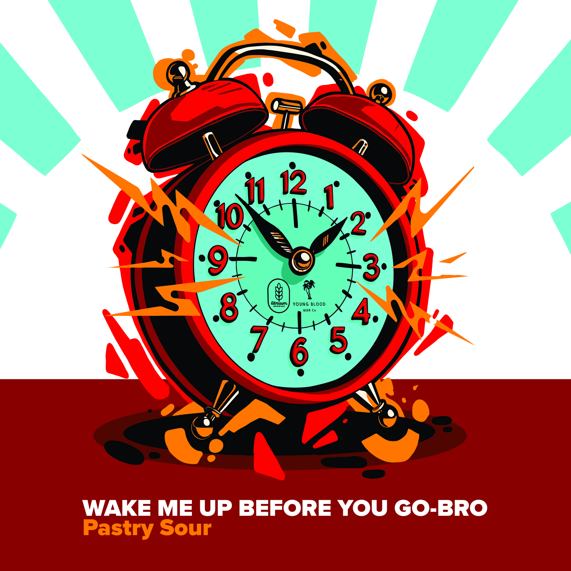 Atrium Wake Me Up Before You Go Bro beer Label Full Size