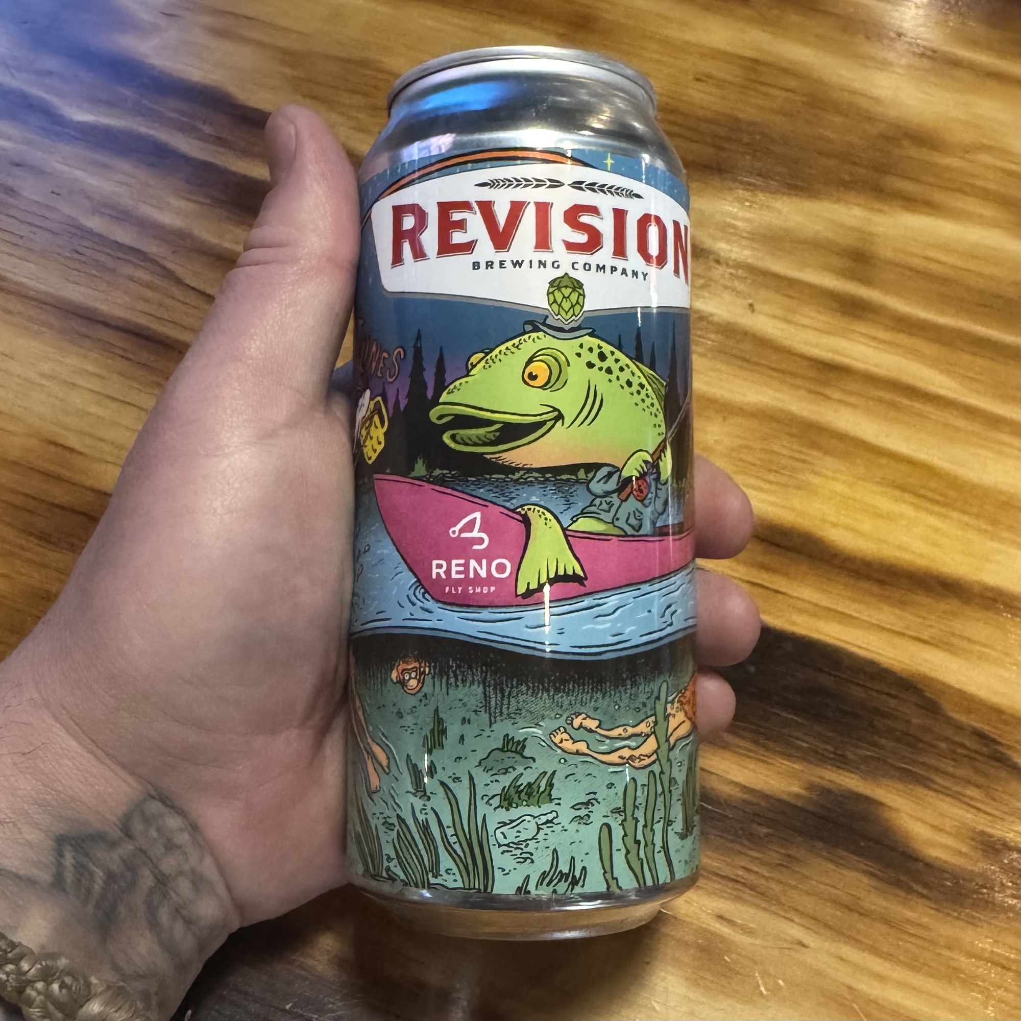Revision Tight Lines beer Label Full Size