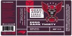 Beer Army Zero Dark Thirty beer Label Full Size