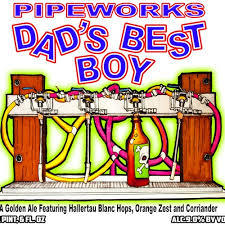 Pipeworks Dad's Best Boy beer Label Full Size