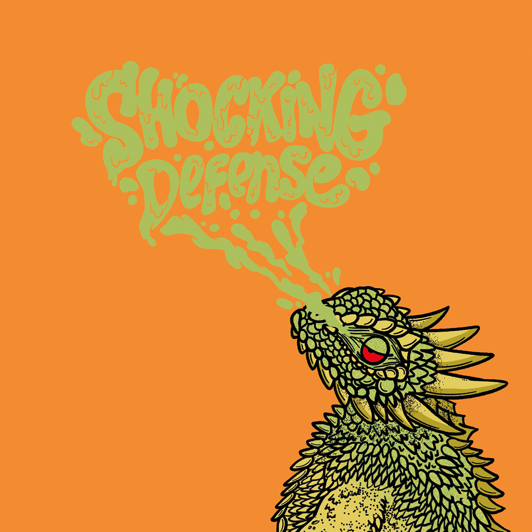 Tripping Animals Shocking Defense beer Label Full Size