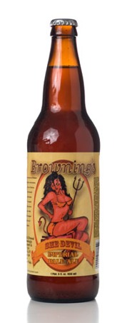 Brownings She Devil beer Label Full Size